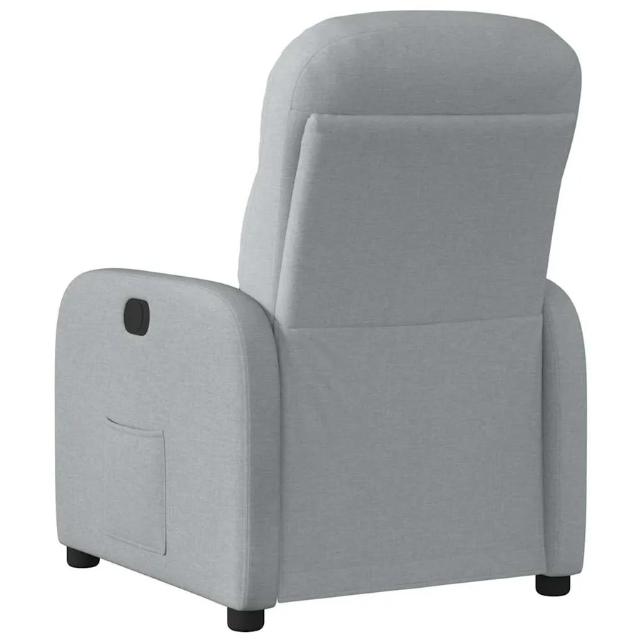 Fauteuil inclinable électrique Gris clair Tissu - 7