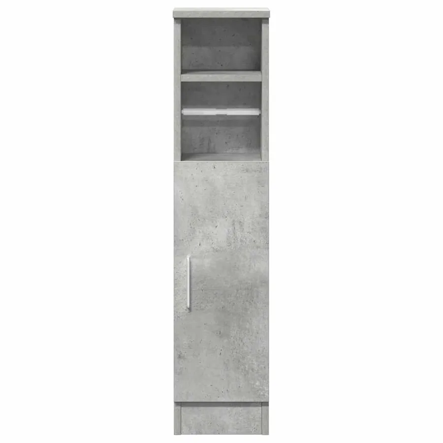 Meuble de salle de bain avec porte-rouleau gris béton - 4