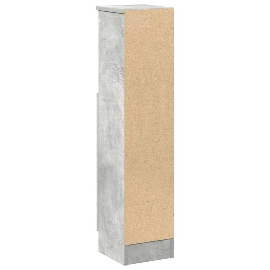 Meuble de salle de bain avec porte-rouleau gris béton - 7