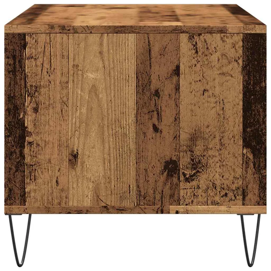 Table basse vieux bois 90x49x45 cm bois d'ingénierie - 6