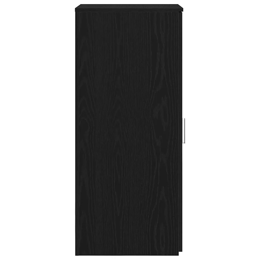 Armoire de rangement Noir 40x45x103,5 cm Bois d'ingénierie - 6