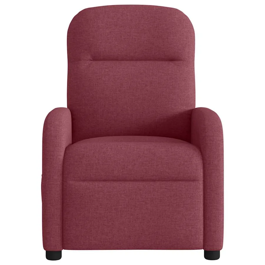 Fauteuil de massage inclinable Rouge bordeaux Tissu - 3