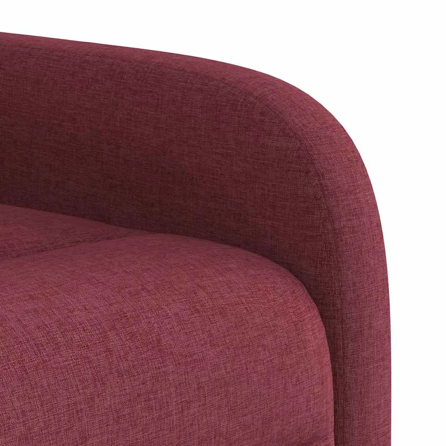 Fauteuil de massage inclinable Rouge bordeaux Tissu - 9