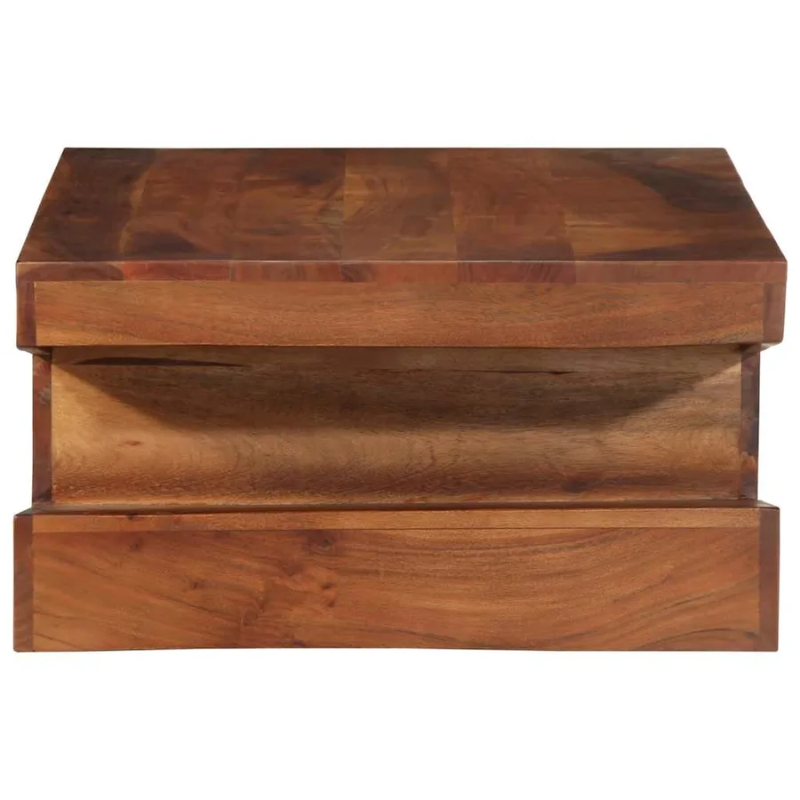 Table basse 90x60x30 cm bois massif d'acacia - 3