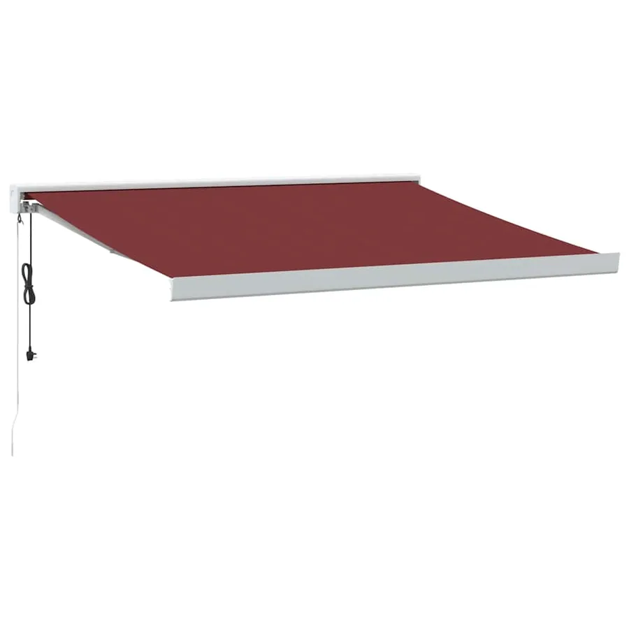 Auvent rétractable automatique bordeaux 350x250 cm - 2