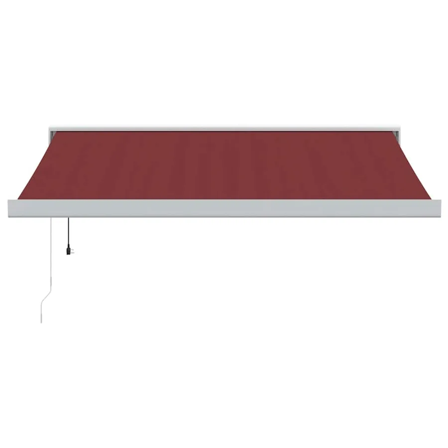 Auvent rétractable automatique bordeaux 350x250 cm - 3