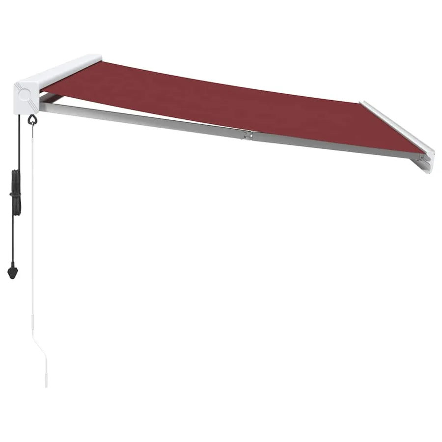 Auvent rétractable automatique bordeaux 350x250 cm - 4