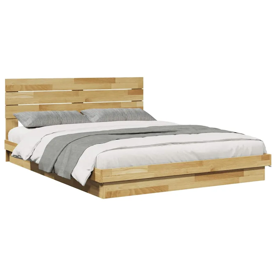 Cadre de lit avec tête de lit sans matelas 150 x 200 cm - 5