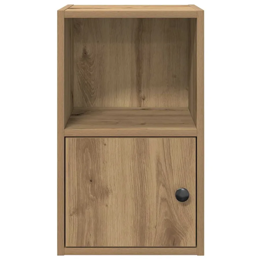 Bibliothèque chêne artisanal 31x24x52 cm bois d'ingénierie - 5
