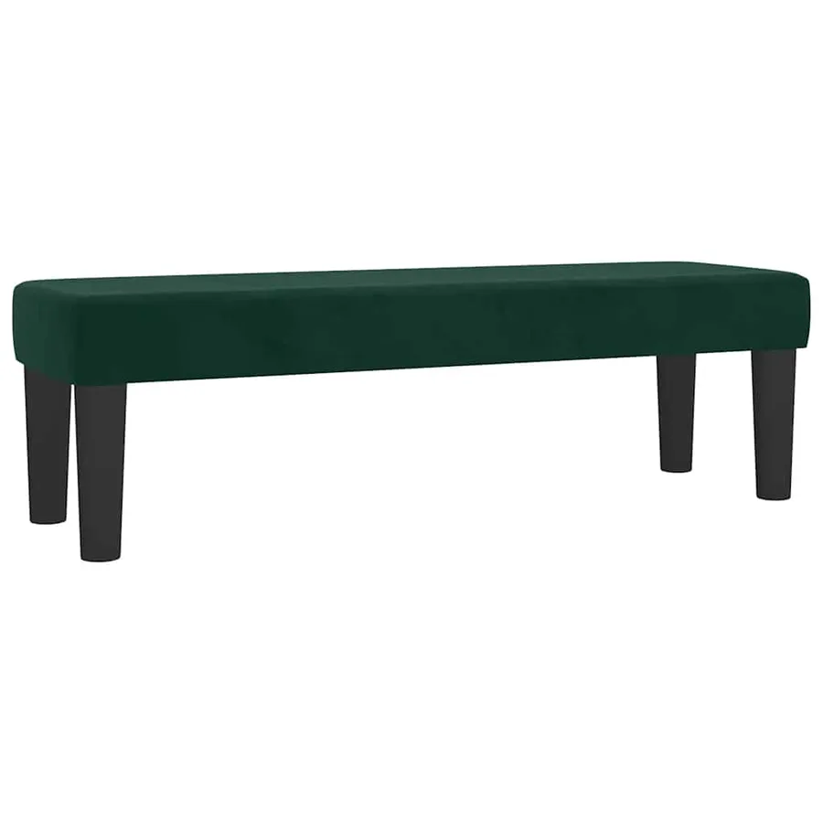 Sommier à lattes de lit et matelas Vert foncé 140x200cm Velours - 7