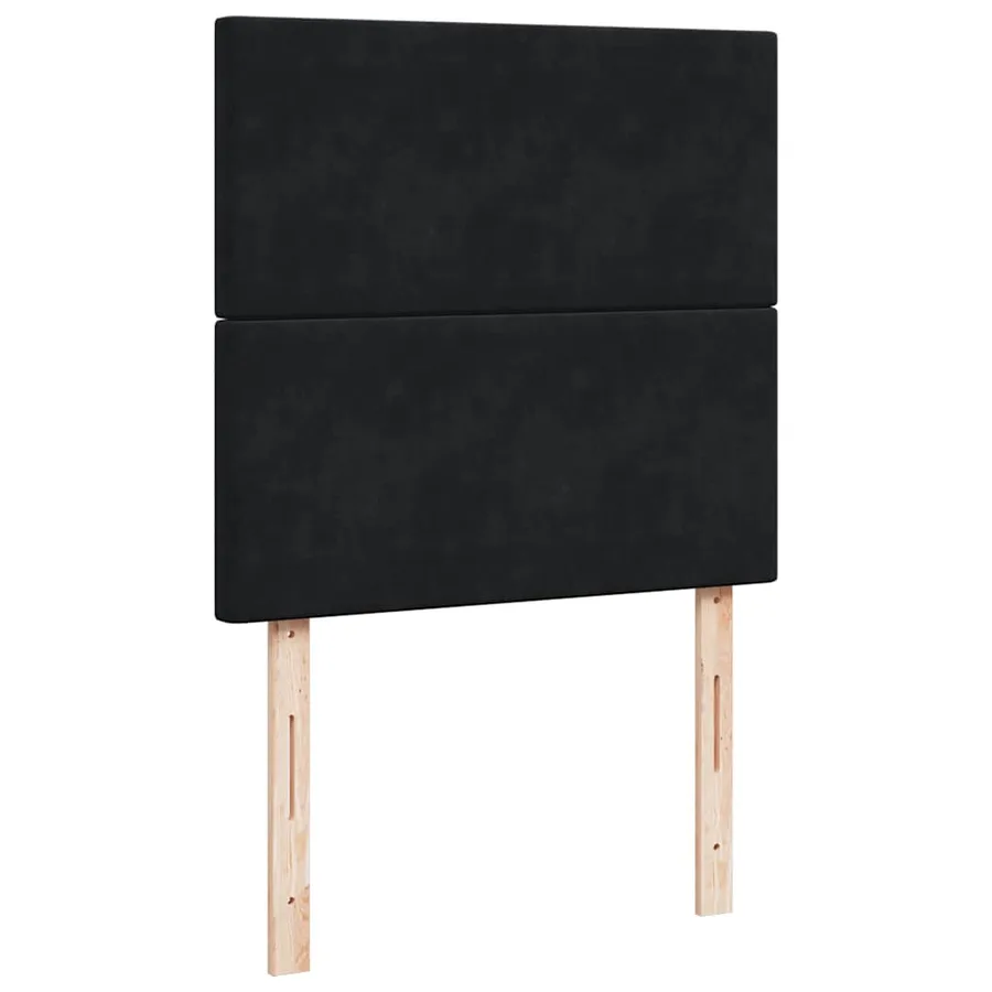 Cadre de lit ottoman avec matelas noir 160x200 cm velours - 13