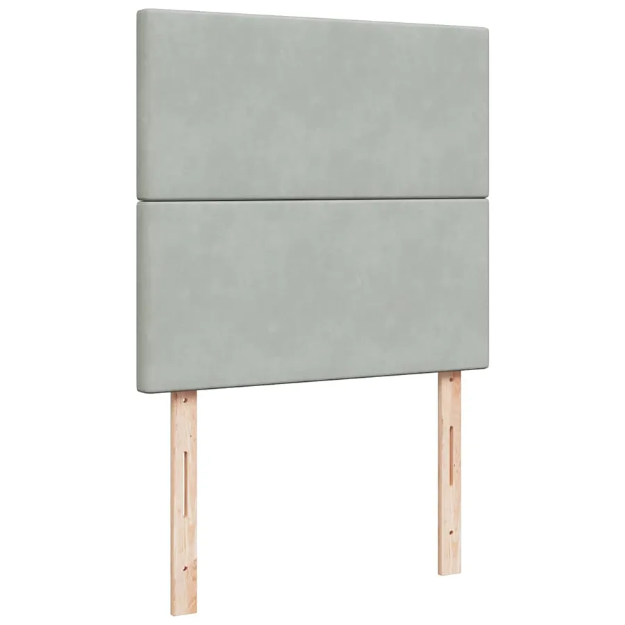 Cadre de lit ottoman et matelas gris clair 160x200cm velours - 12