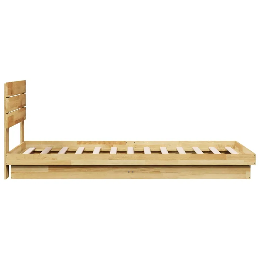 Cadre de lit avec tête de lit sans matelas 100x200 cm - 7