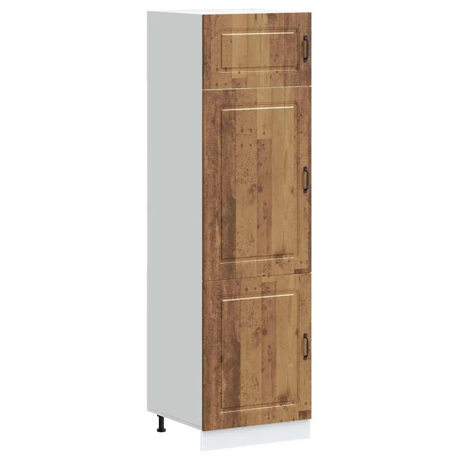 Armoire de cuisine Kalmar vieux bois bois d'ingénierie - 2