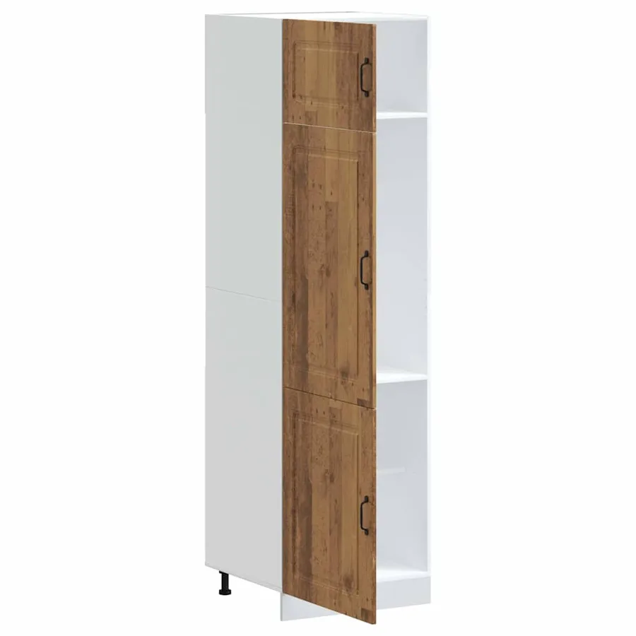 Armoire de cuisine Kalmar vieux bois bois d'ingénierie - 4