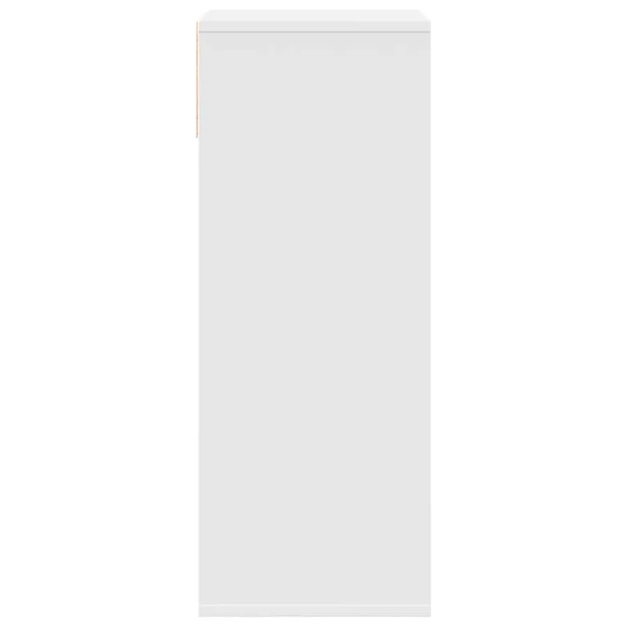 Bibliothèque blanc 34x31x80 cm bois d'ingénierie - 5