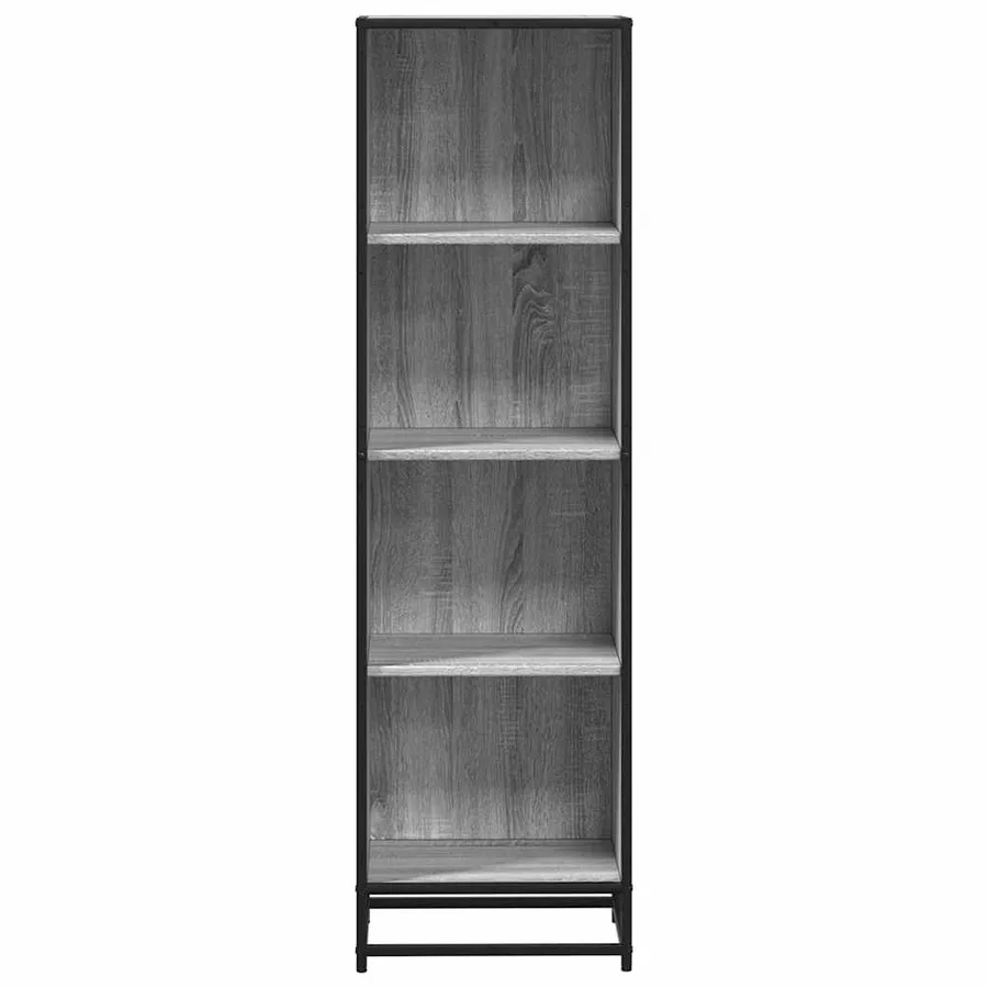 Bibliothèque sonoma gris 40x35x139 cm bois d'ingénierie - 4