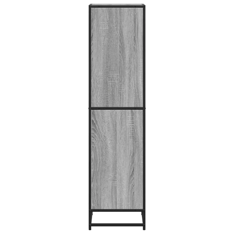 Bibliothèque sonoma gris 40x35x139 cm bois d'ingénierie - 5