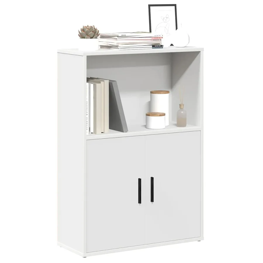 Bibliothèque blanc 60x24x85 cm bois d'ingénierie