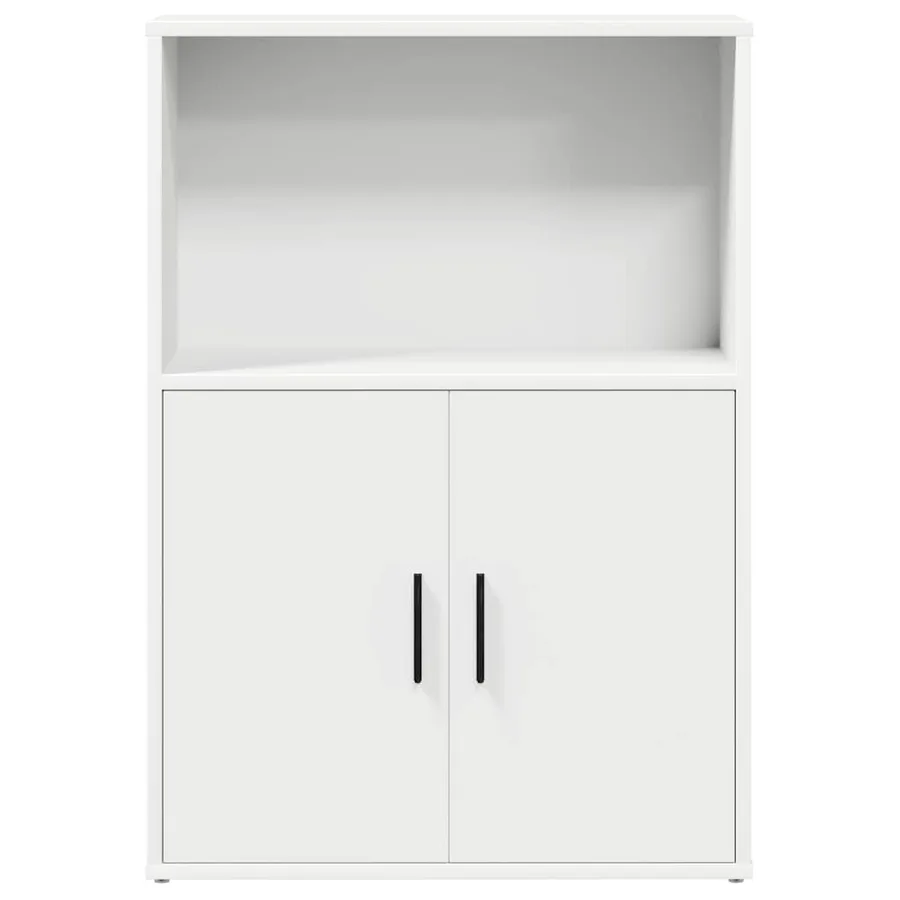 Bibliothèque blanc 60x24x85 cm bois d'ingénierie - 4