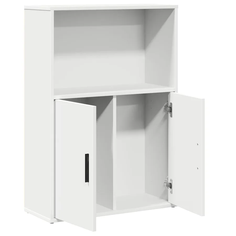 Bibliothèque blanc 60x24x85 cm bois d'ingénierie - 5