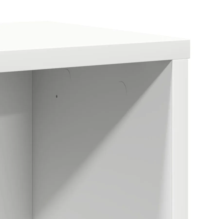 Bibliothèque blanc 60x24x85 cm bois d'ingénierie - 8