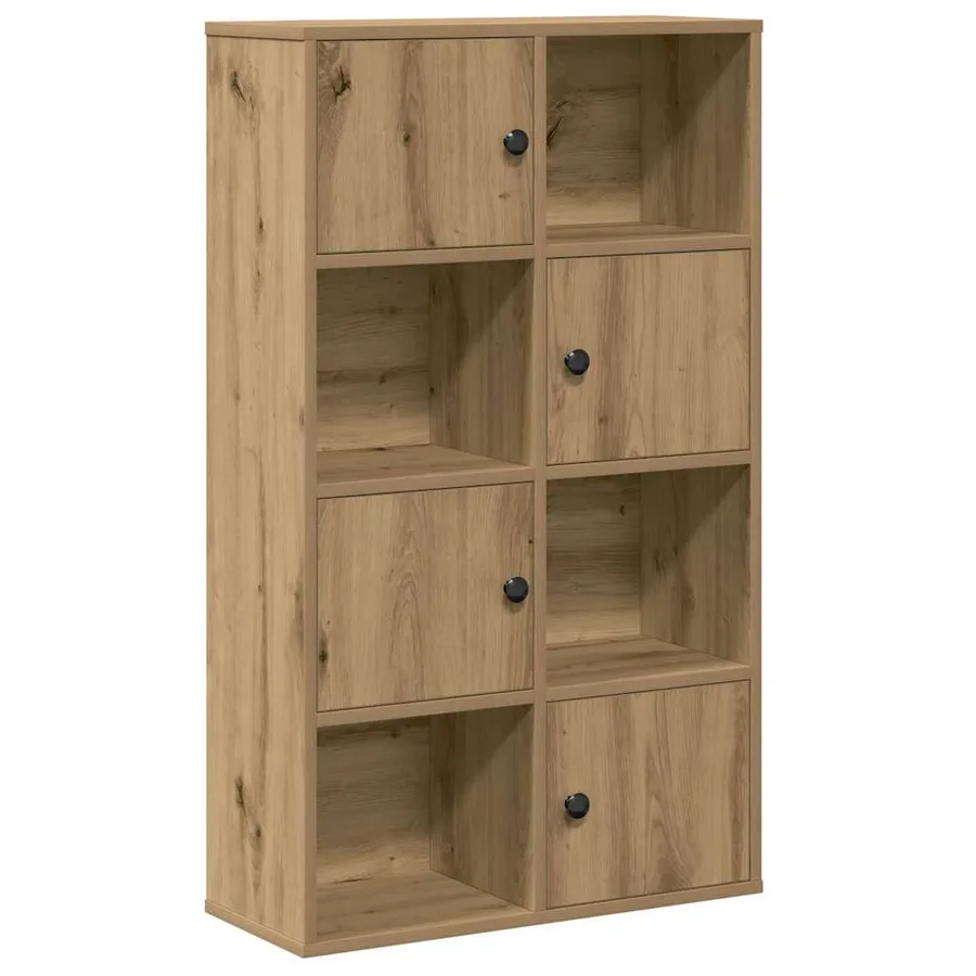 Bibliothèque chêne artisanal 60x24x101,5 cm bois d'ingénierie - 2