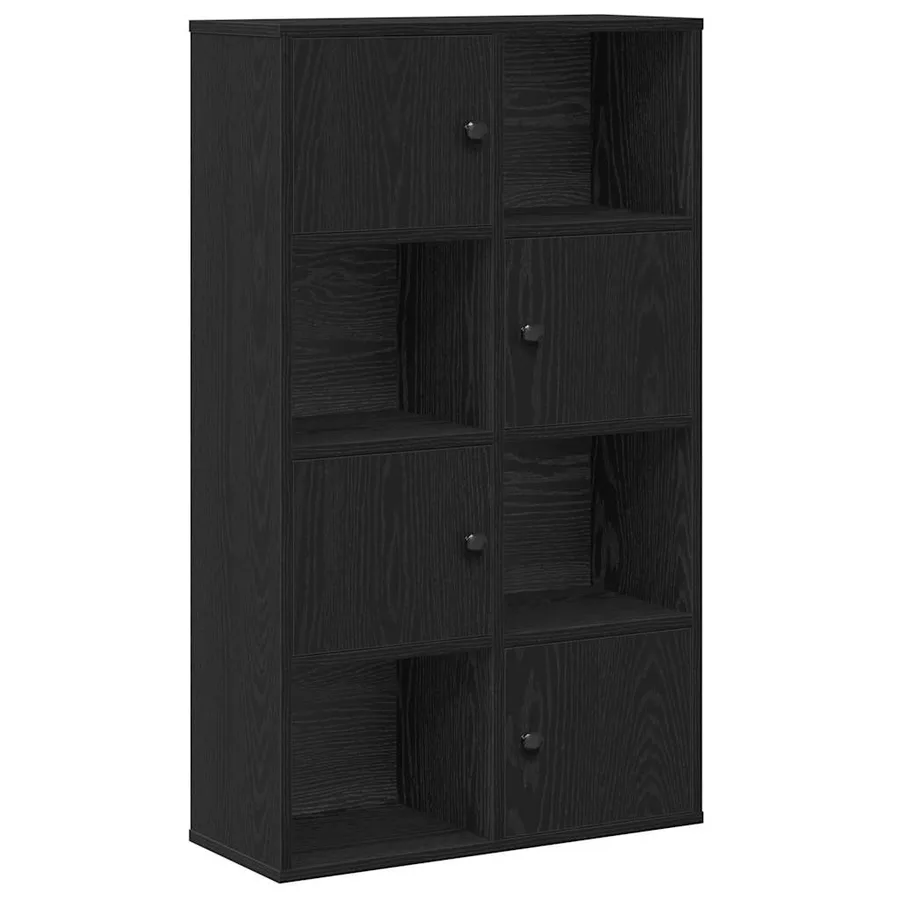 Bibliothèque chêne noir 60x24x101,5 cm bois d'ingénierie - 2