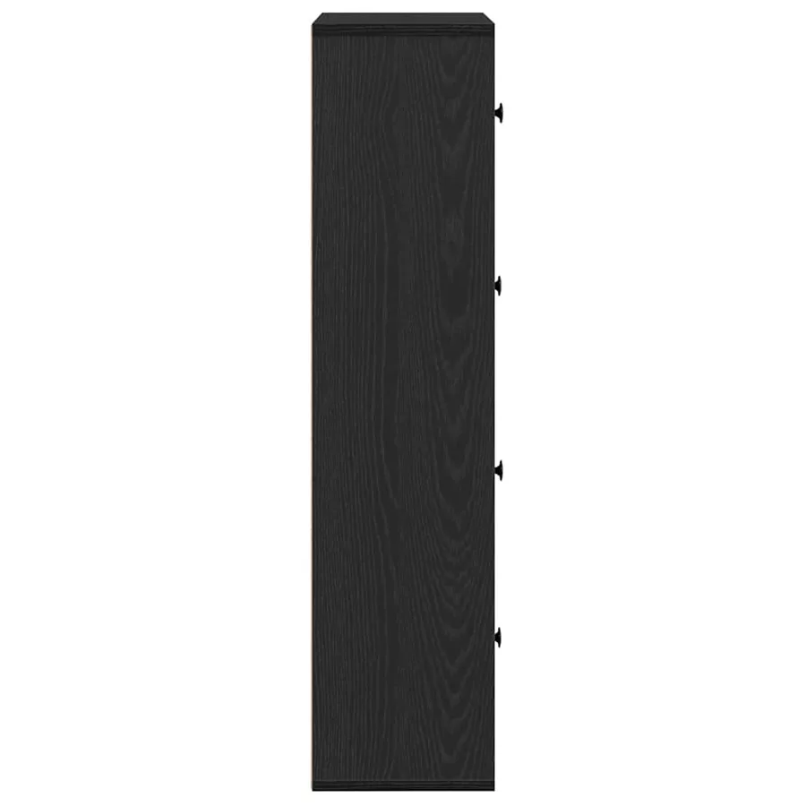 Bibliothèque chêne noir 60x24x101,5 cm bois d'ingénierie - 6