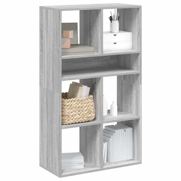 Bibliothèque sonoma gris 66x31x112 cm bois d'ingénierie