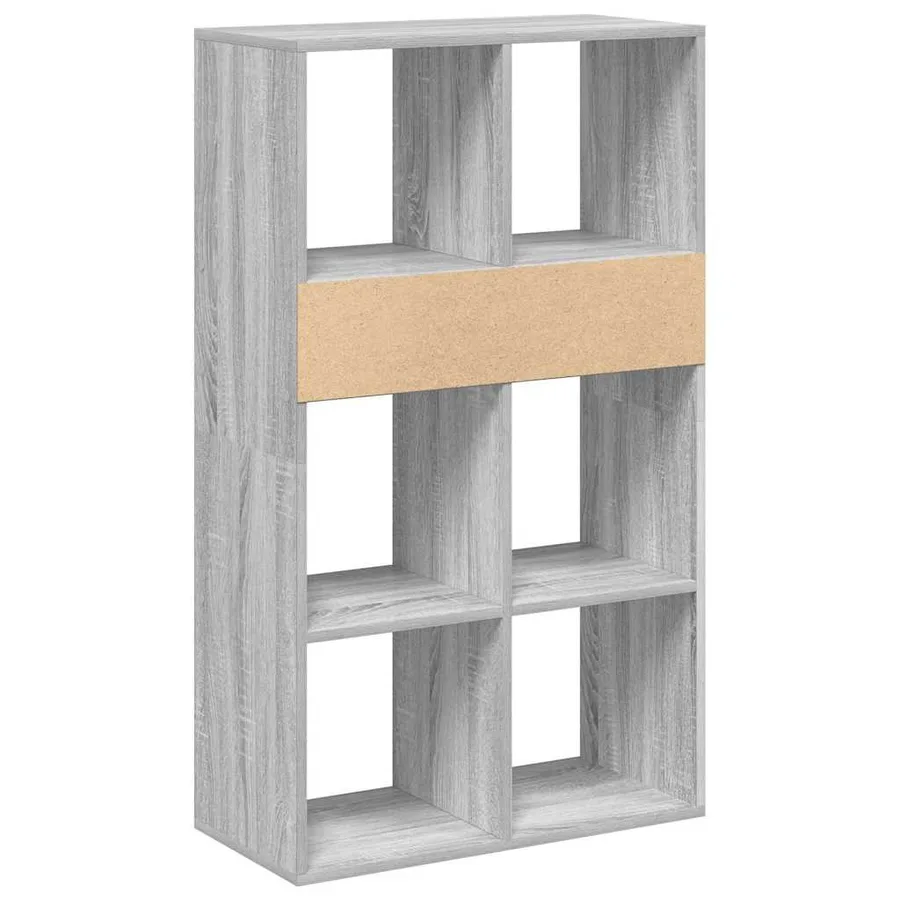 Bibliothèque sonoma gris 66x31x112 cm bois d'ingénierie - 6