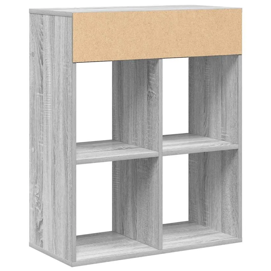 Bibliothèque sonoma gris 66x31x80 cm bois d'ingénierie - 6