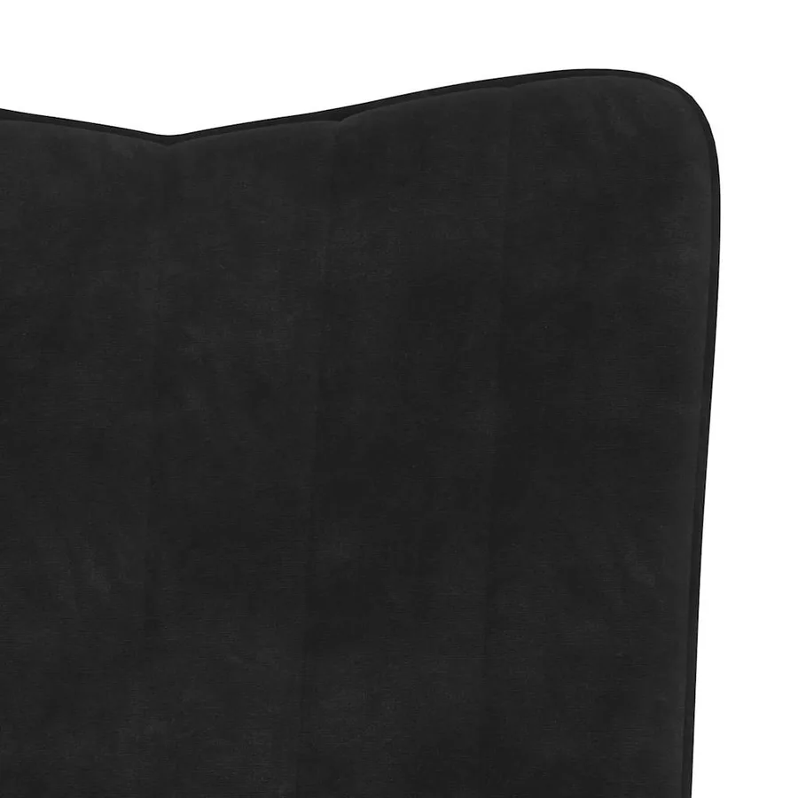 Chaise de relaxation Noir Velours - 6