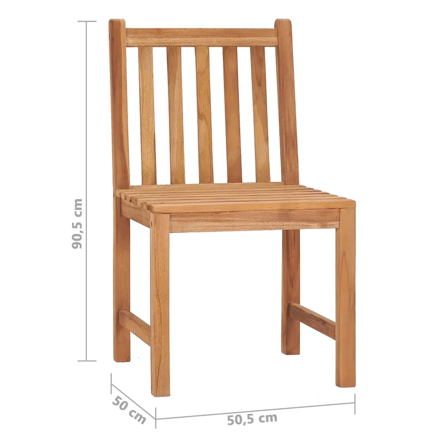 Ensemble de salle à manger de jardin 7 pièces 120 x 70 cm en bois de teck massif - 16