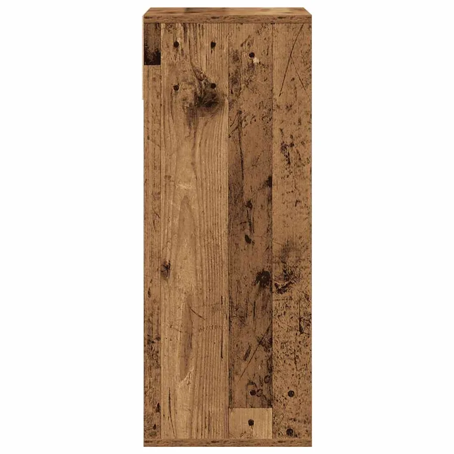 Bibliothèque vieux bois 34x31x80 cm bois d'ingénierie - 5