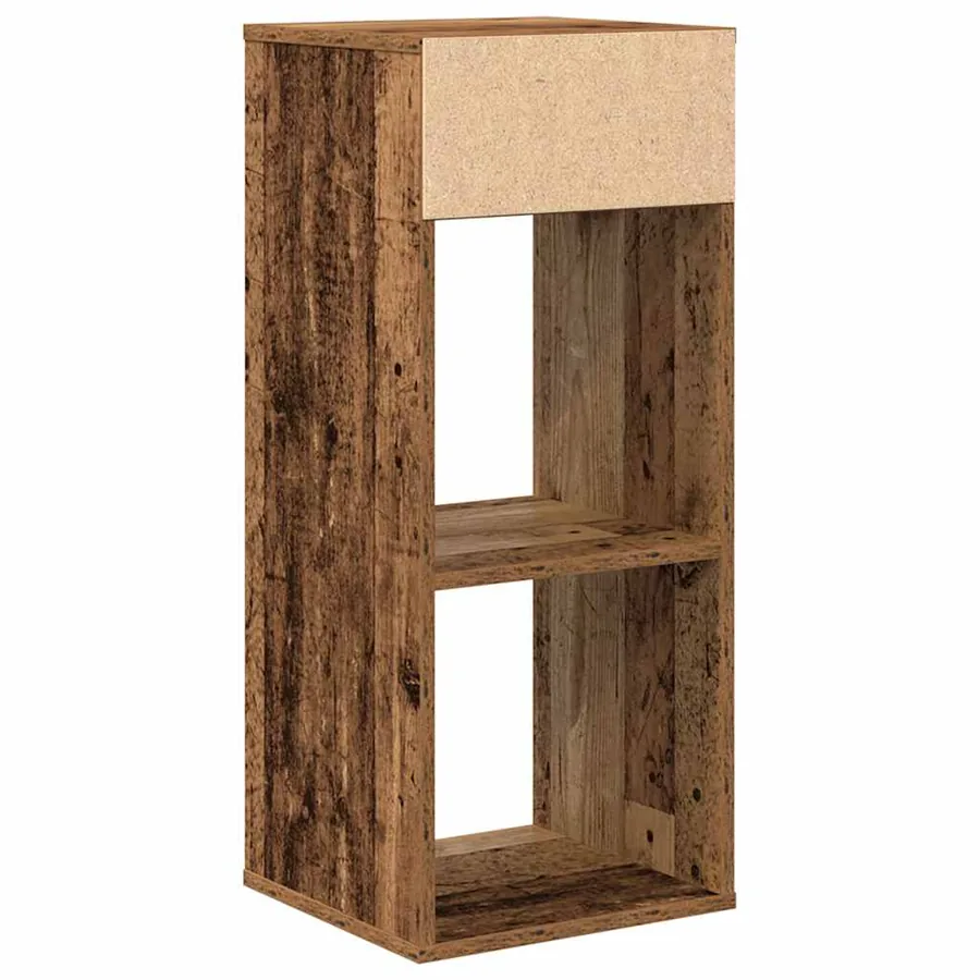 Bibliothèque vieux bois 34x31x80 cm bois d'ingénierie - 6