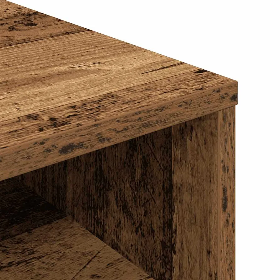 Bibliothèque vieux bois 34x31x80 cm bois d'ingénierie - 7
