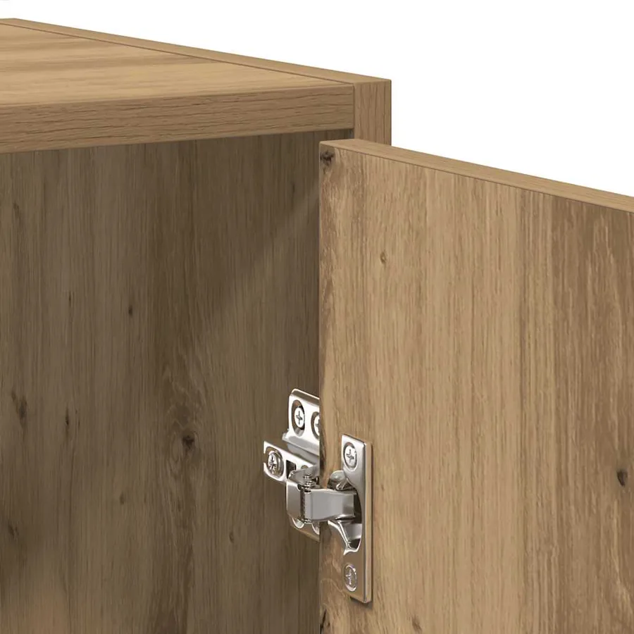Armoire lavabo de salle de bain chêne artisanal 60x33x60 cm - 9