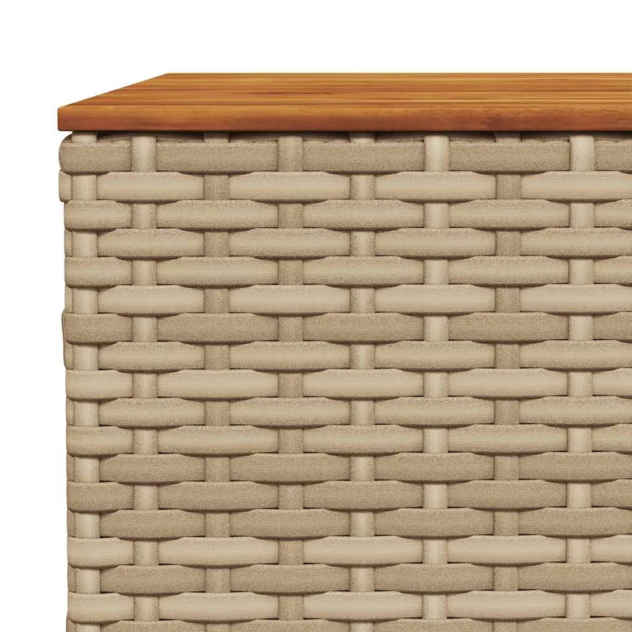 Salon de jardin avec coussins 8 pcs beige résine tressée - 8