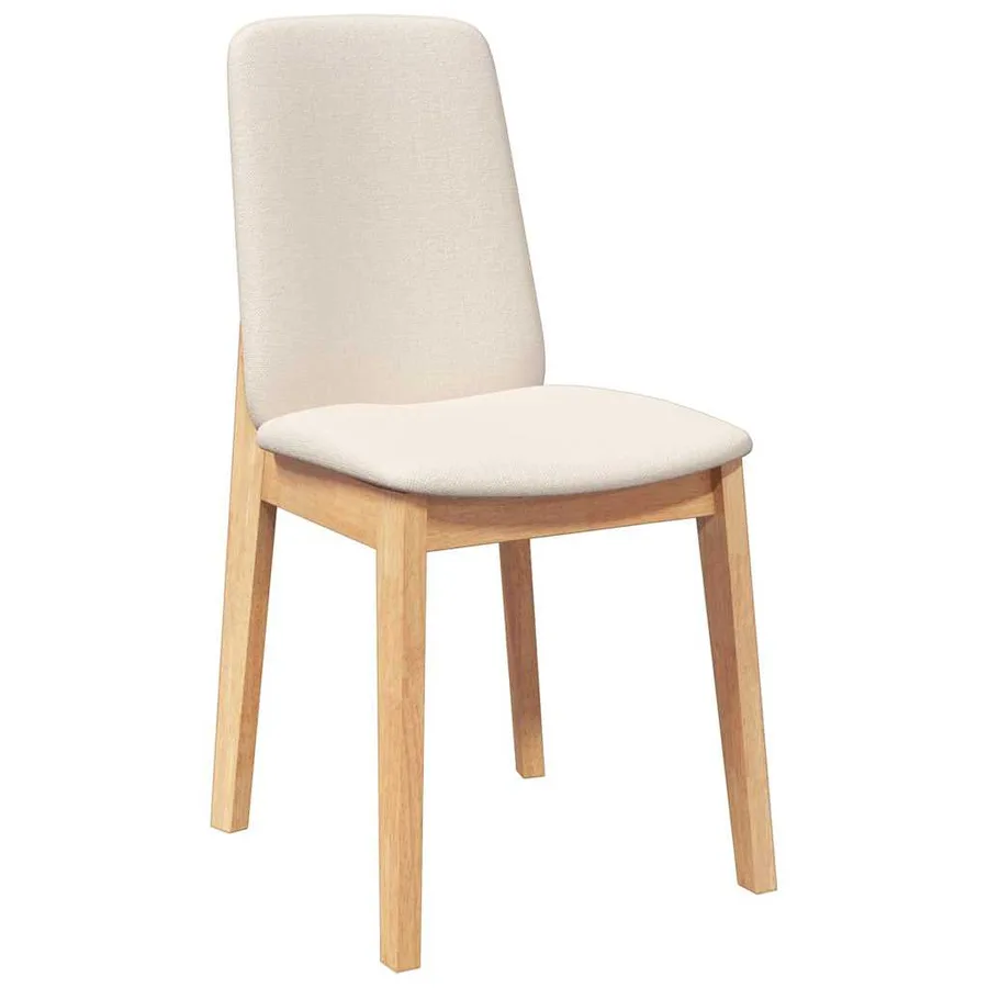 Chaises à manger coussins 2 pcs bois massif caoutchouc - 4
