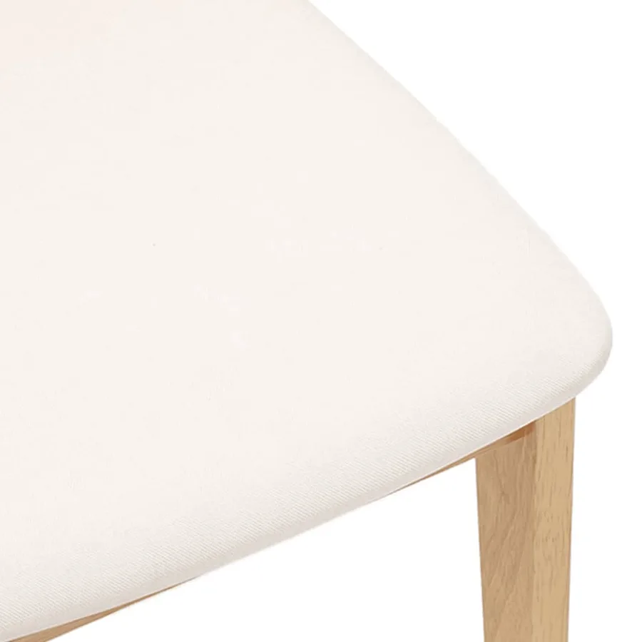 Chaises à manger coussins 2 pcs bois massif caoutchouc - 8