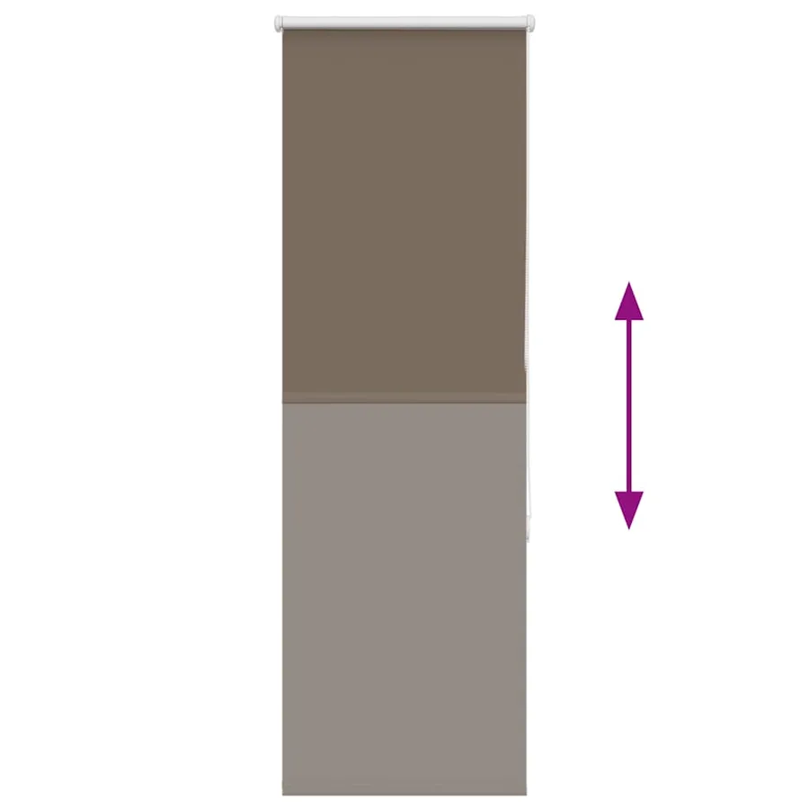 Store enrouleur occultant café 50x150cm largeur du tissu 45,7cm - 5