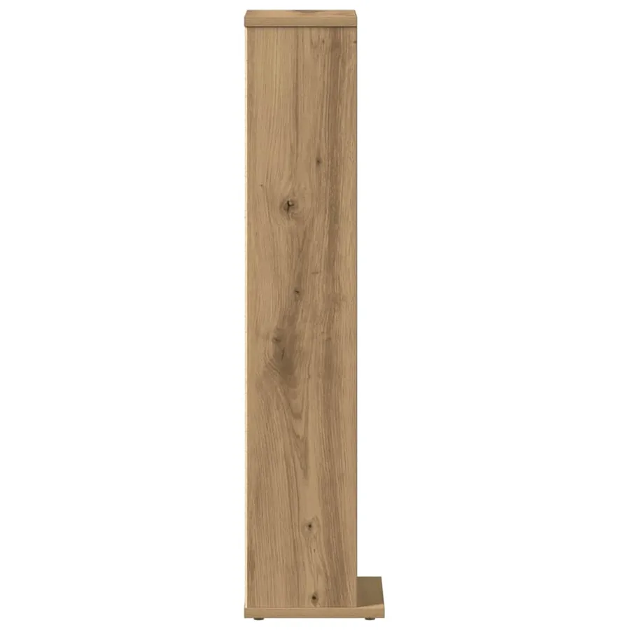 Armoire à CD chêne artisanal 21x20x88 cm bois d'ingénierie - 5