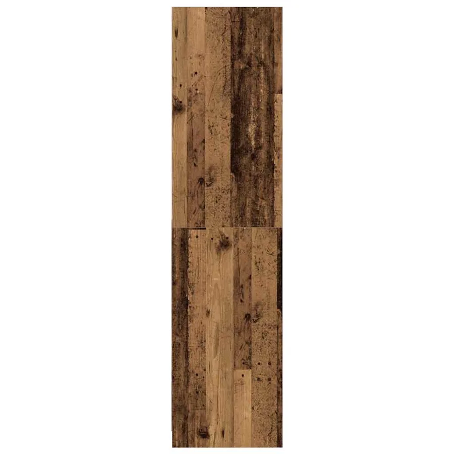 Garde-robe vieux bois 50x50x200 cm bois d'ingénierie - 5