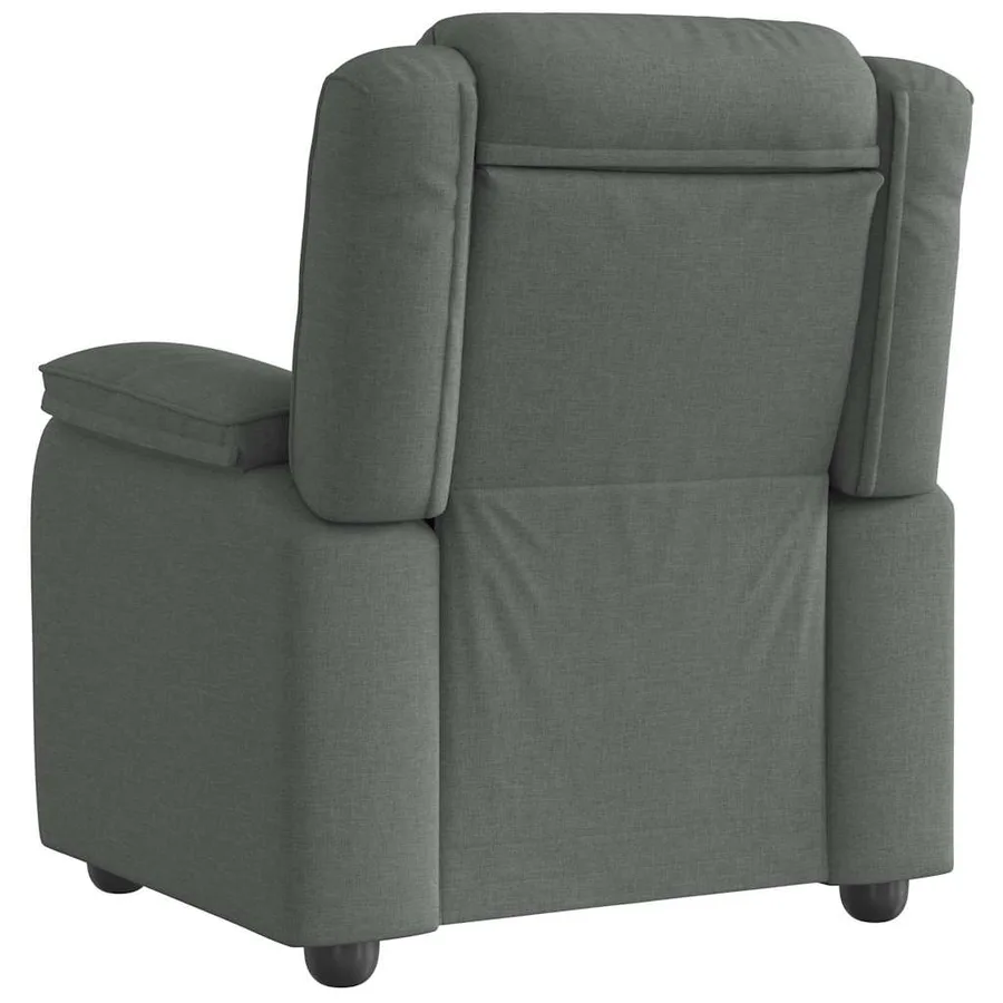 Fauteuil inclinable Gris foncé Tissu - 5