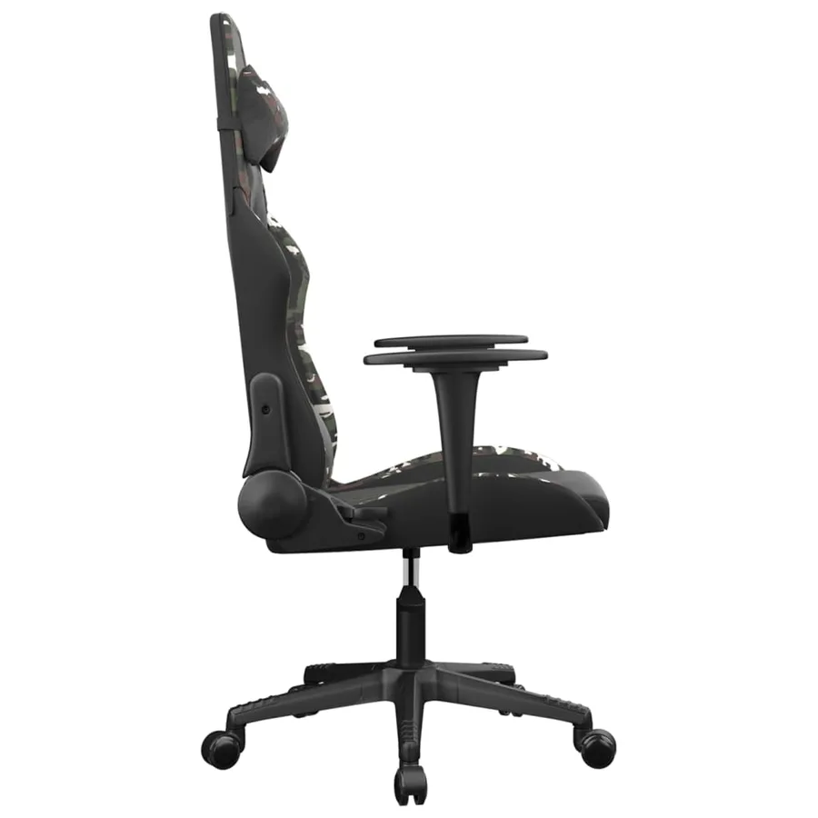 Chaise de jeu Noir et camouflage Similicuir - 4