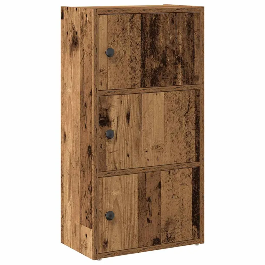 Bibliothèque vieux bois 40x24x77 cm bois d'ingénierie - 2