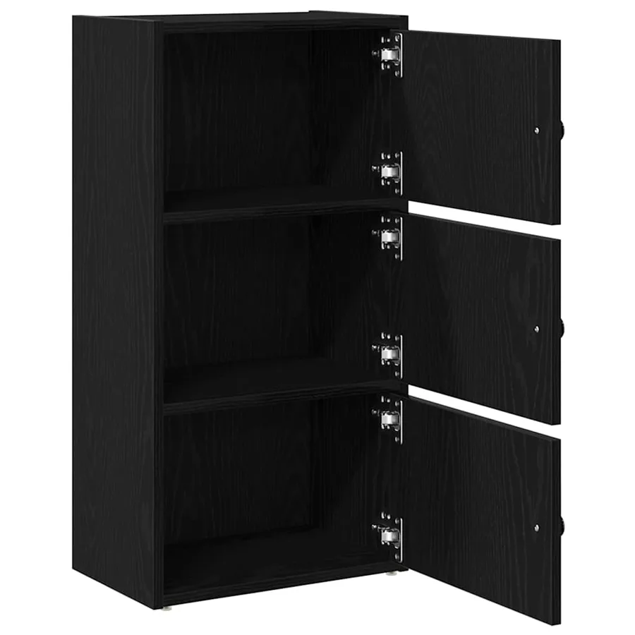 Bibliothèque chêne noir 40x24x77 cm bois d'ingénierie - 5