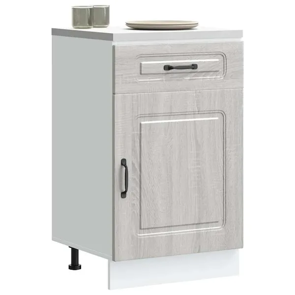 Armoire de cuisine Kalmar sonoma gris bois d'ingénierie