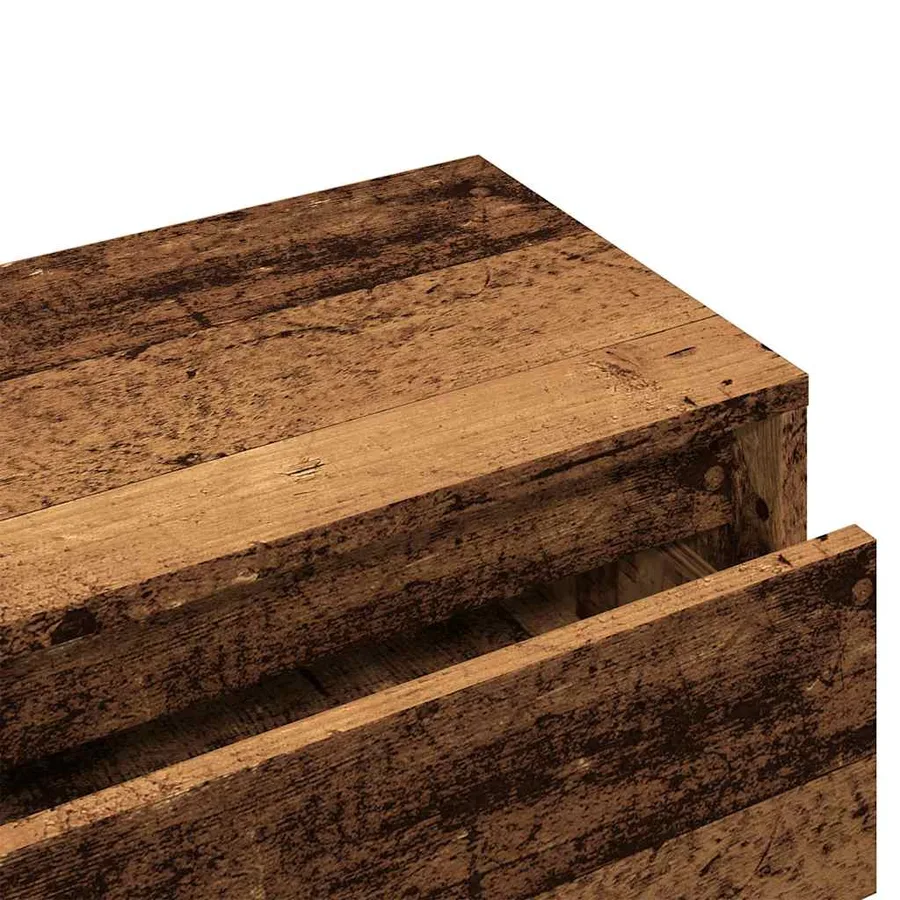 Ensemble de meubles de couloir vieux bois bois d'ingénierie - 8